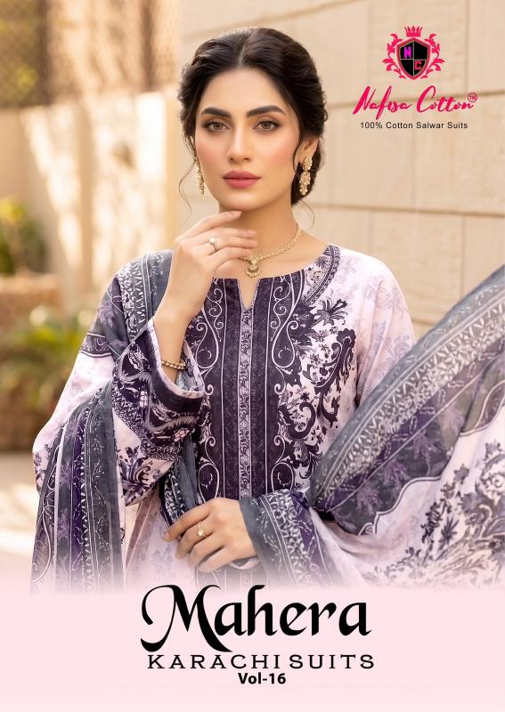 Nafisa mahera vol 16 cotton dress materials wholesale online
